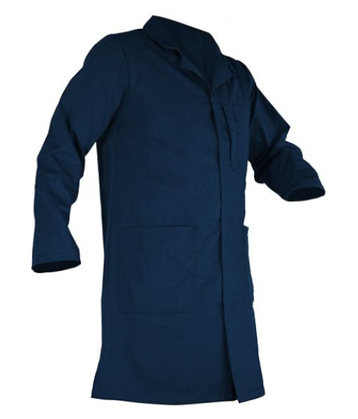 PCO3140 Caution 100% Cotton Dustcoat, Navy, Sizes 5 to 16