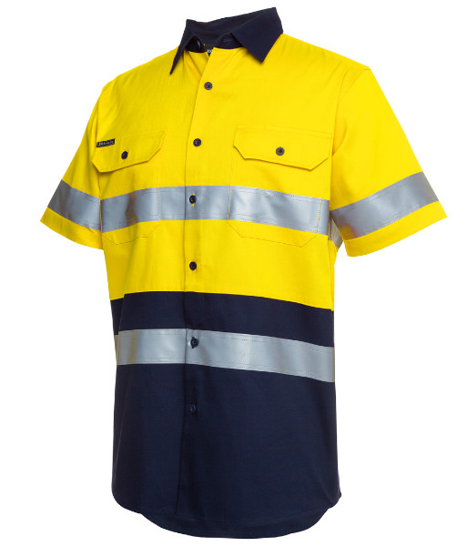 6HSS yellow navy side front