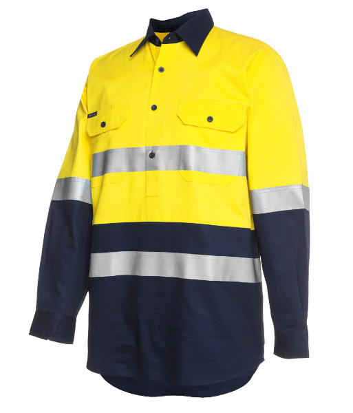 6HWCF yellow navy side front