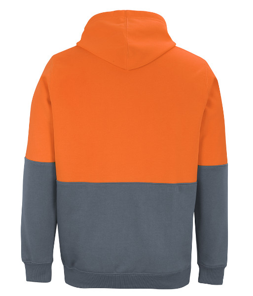 6HVPH JB's Day Only Pull Over Fleece Hoodie, Orange/Charcoal, Sizes XS ...