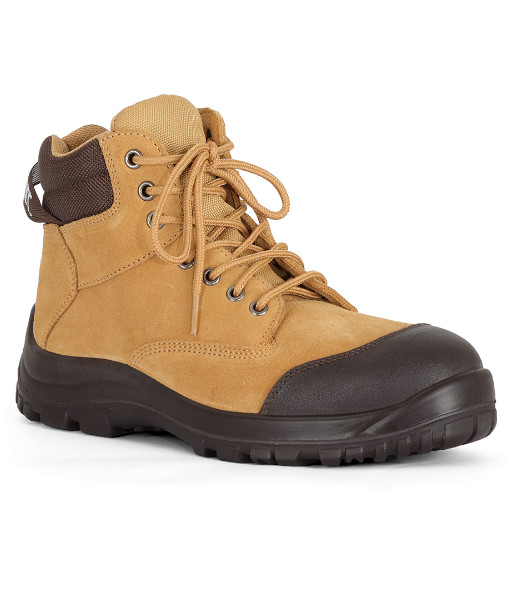 9F9 JB’s Steeler Zip Lace Up Safety Boot, Wheat, Sizes 3 to 14 (Half Sizes Available)