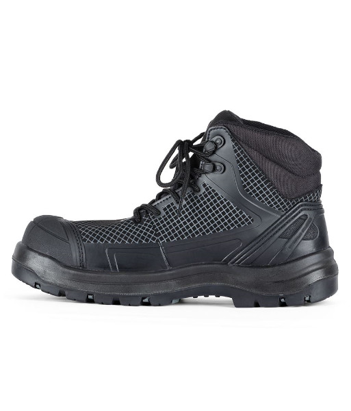 9H4 JB’s True North Lace Up Safety Boot, Black/Grey, Sizes 4 to 14 (Half Sizes Available)