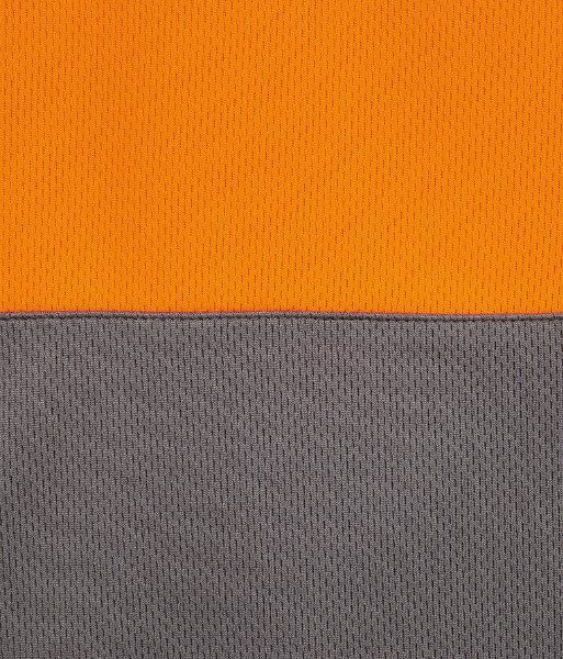 6HVNC JB’s Hi Vis Non Cuff Traditional Polo, Orange/Charcoal, Sizes XS to 5XL