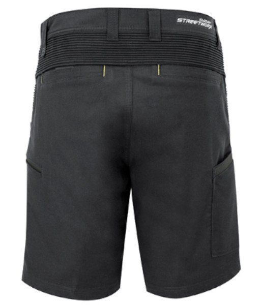 ZS340 Syzmik Mens Streetworx Stretch Short, Charcoal, Sizes 72 to 127