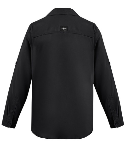 ZW460 Syzmik Mens Outdoor Long Sleeve Shirt, Black, Sizes 2XS to 7XL