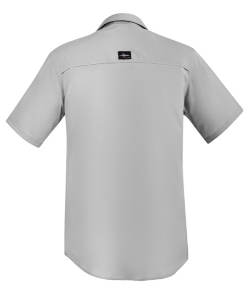 ZW465 Syzmik Mens Outdoor Short Sleeve Shirt, Stone, Sizes 2XS to 7XL