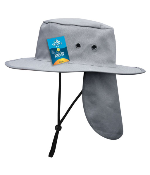 4295 Legend Life Sunmaster Hat with Neck Flap, Grey