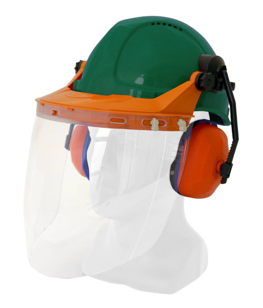 TN1R-VC Esko Tuff-Nut Ratchet Hard Hat Visor Combo, Green