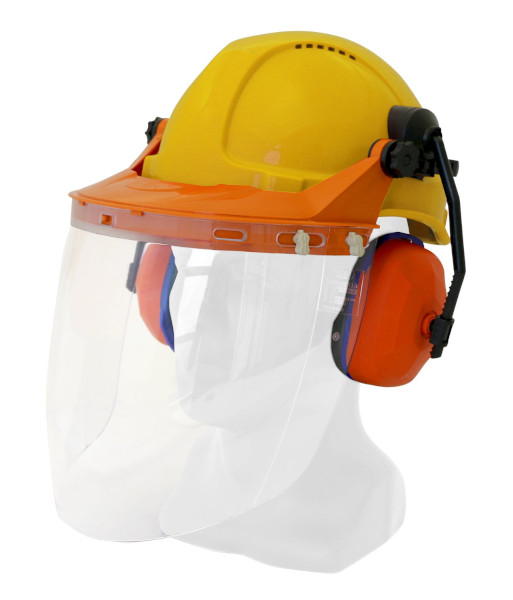 TN1R-VC Esko Tuff-Nut Ratchet Hard Hat Visor Combo, Yellow