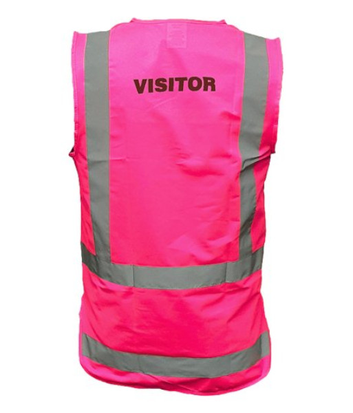 AVEST307 Esko Hi Vis Day/Night Visitor Vest, Pink, Sizes S to 8XL