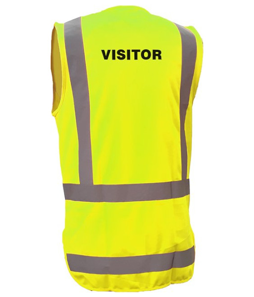 AVEST307 Esko Hi Vis Day/Night Visitor Vest, Yellow, Sizes S to 8XL