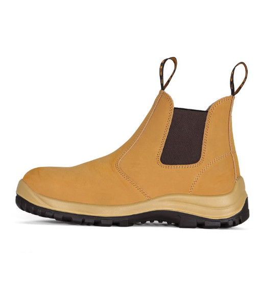9F8 JB’s Traditional Soft Toe Elastic Sided Non-Safety Boot, Wheat, Sizes 3 to 14 (Half Sizes Available)