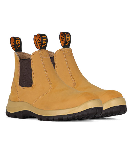 9F8 JB’s Traditional Soft Toe Elastic Sided Non-Safety Boot, Wheat, Sizes 3 to 14 (Half Sizes Available)