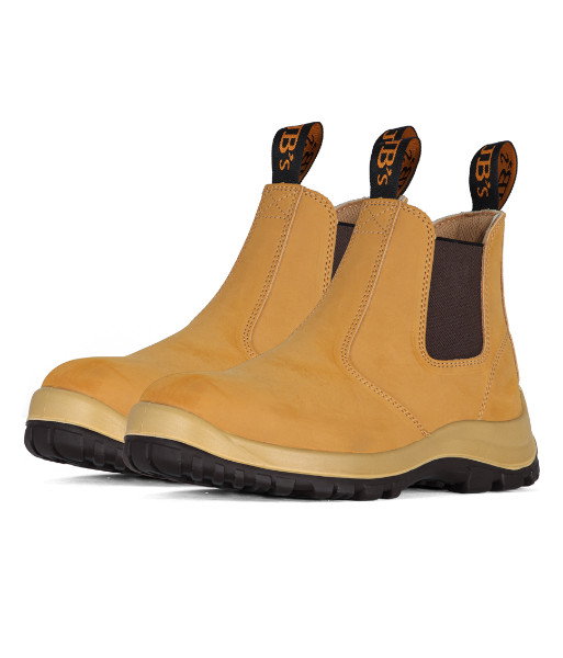 9H5 JB’s 37’s Parallel Elastic Sided Safety Boot, Wheat, Sizes 3 to 14 (Half Sizes Available)