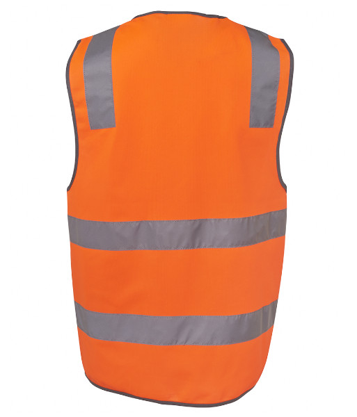 6DNSV JB’s Hi Vis Day/Night Safety Vest, Orange, Sizes 2XS to 6XL/7XL