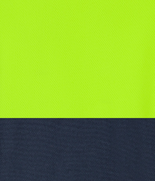 6HSSR JB’s Hi Vis Short Sleeve Street Spider with Reflective Stripes Polo, Lime/Navy, Sizes 2XS to 5XL