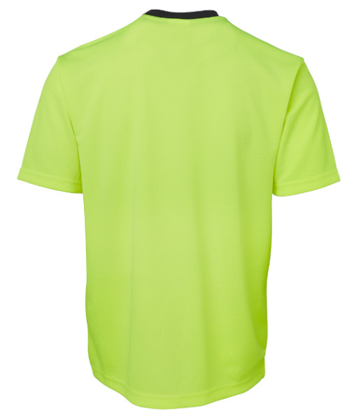 6HVT JB’s Hi-Vis Traditional T-Shirt, Lime/Navy, Sizes XS to 5XL