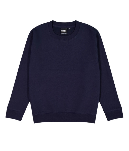 CSIK Cloke Kids Standard Crew Neck Sweat, Navy, Sizes 4 to 14