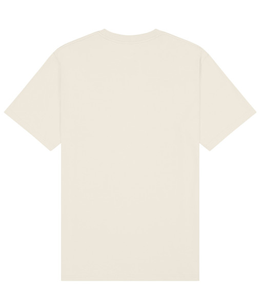 T101 Cloke Mens Outline T-Shirt, Ivory, Sizes S to 5XL