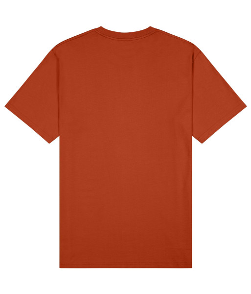 T101 Cloke Mens Outline T-Shirt, Rust, Sizes S to 5XL