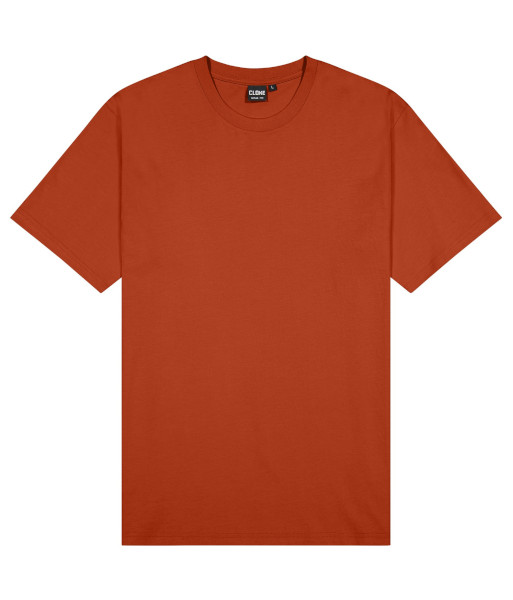 T101 Cloke Mens Outline T-Shirt, Rust, Sizes S to 5XL
