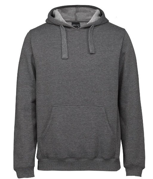 3POH JB’s Adults P/C Pop Over Hoodie, Charcoal Marle, Sizes 2XS to 5XL