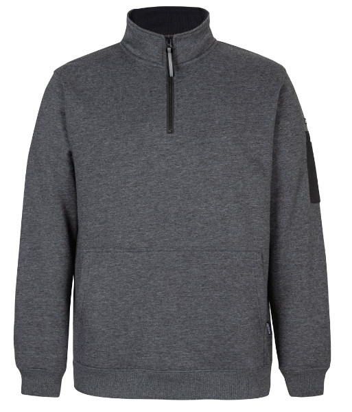6CHF JB’s 350 Premium Trade 1/2 Zip Fleece, Charcoal Marle/Black, Sizes 2XS to 6XL/7XL