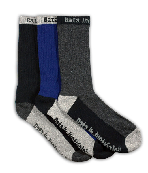 890-92000 Bata Work Socks Dark, 3 Pack