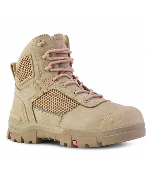 504-88011 Bata Avenger Ladies Zip Sided Carbon Toe Safety Boot, Sand, Sizes 5 to 11 (Ladies US Sizing)