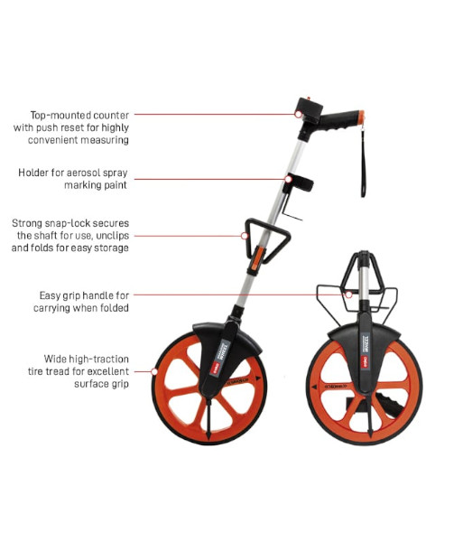 EMW100 Esko Rolameter Pro Measuring Wheel with Top-Mounted Counter
