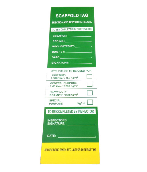 VL7901I Caution IN2SAFE Ladder Tag Insert – 52x183mm, Pack of 10