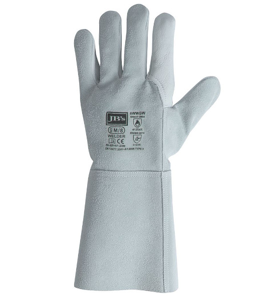 6WWGW JB’s Welder Gloves, Sizes M to 2XL (sold per 6 pairs)