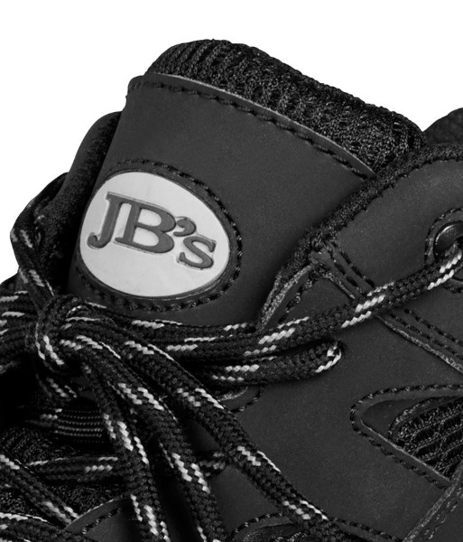 9F6 JB’s Sport Lace Up Safety Shoe, Black, Sizes 6 to 14 (Half Sizes Available)