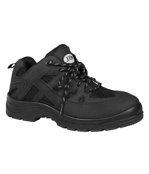 9F6 JB’s Sport Lace Up Safety Shoe, Black, Sizes 6 to 14 (Half Sizes Available)
