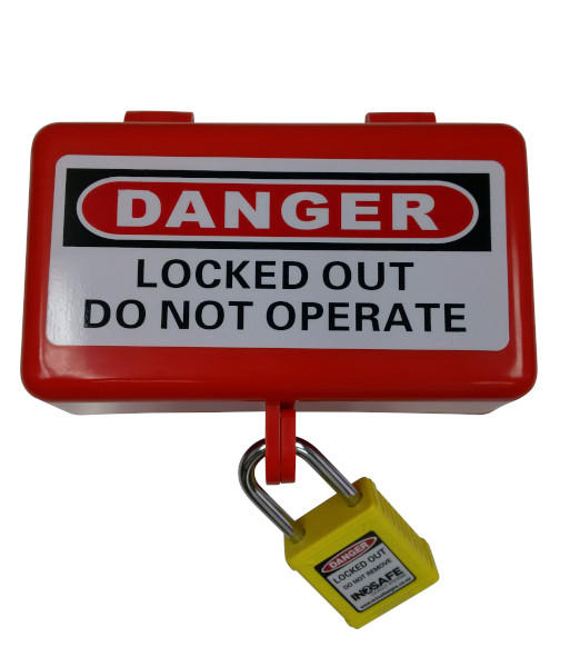 VLE702 Caution IN2SAFE Electrical Plug Lockout – 97 x 95 x 170mm