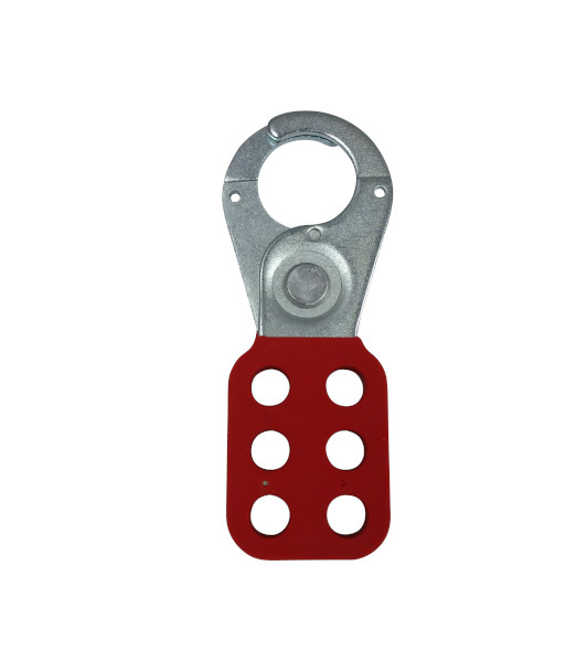 VLH701-6-25 Caution IN2SAFE Steel Lockout Hasp – 6 Locks – 25mm