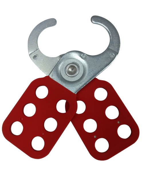 VLH701-6-25 Caution IN2SAFE Steel Lockout Hasp – 6 Locks – 25mm