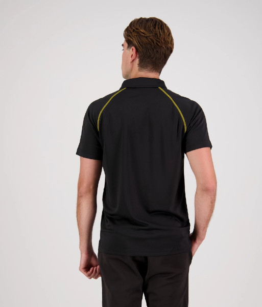 XTP Cloke Short Sleeve XT Performance Polo, Black/Gold, Sizes S to 5XL