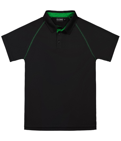 XTP Cloke Short Sleeve XT Performance Polo, Black/Kelly, Sizes S to 5XL