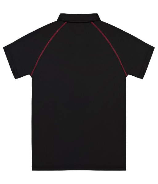 XTP Cloke Short Sleeve XT Performance Polo, Black/Red, Sizes S to 5XL