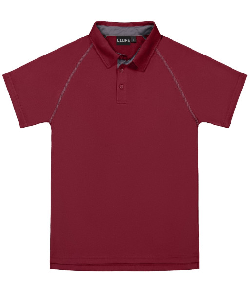 XTP Cloke Short Sleeve XT Performance Polo, Maroon, Sizes S to 5XL