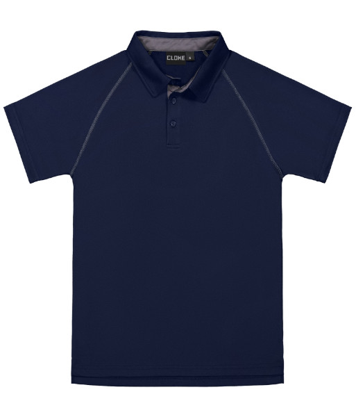 XTP Cloke Short Sleeve XT Performance Polo, Navy/Grey, Sizes S to 5XL