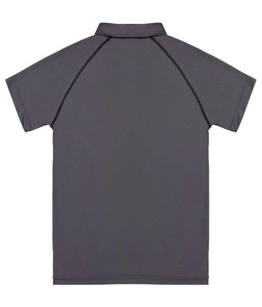 XTPK Cloke Kids Short Sleeve XT Performance Polo, Dark Grey, Sizes 6 to 14
