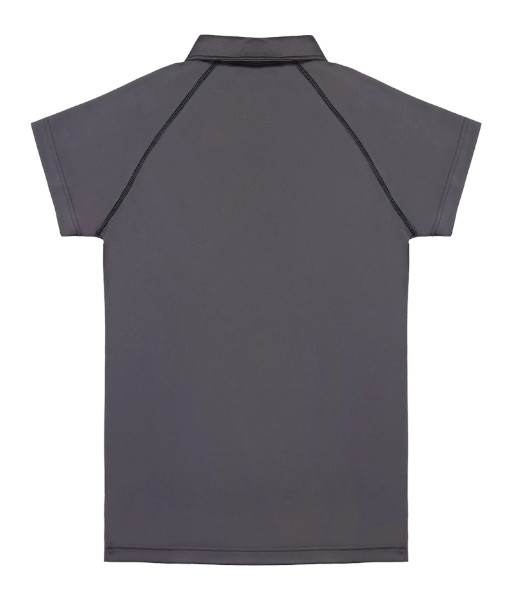 XTW Cloke Womens Short Sleeve XT Performance Polo, Dark Grey, Sizes 8 to 22