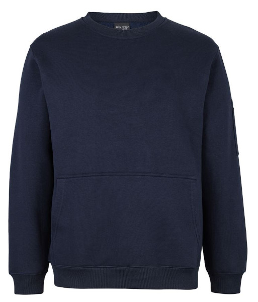 6CCF JB’s 350 Premium Trade Crew Neck Fleece, Navy/Navy, Sizes 2XS to 5XL