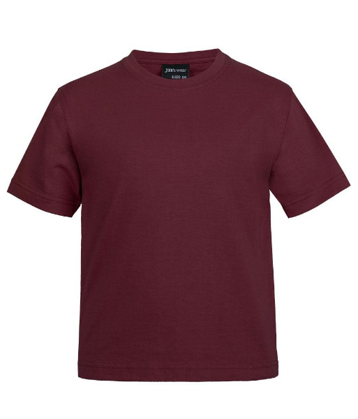 1KT JB’s Kids Cotton Tee, Maroon, Sizes 2 to 14