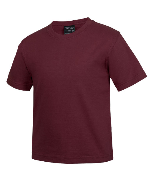 1KT JB’s Kids Cotton Tee, Maroon, Sizes 2 to 14