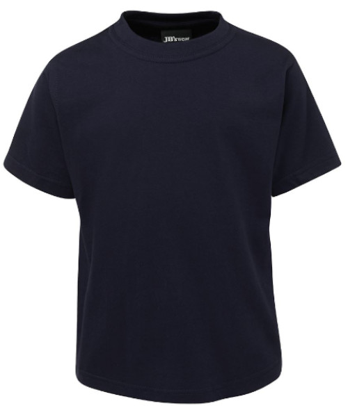 1KT JB’s Kids Cotton Tee, Navy, Sizes 2 to 14