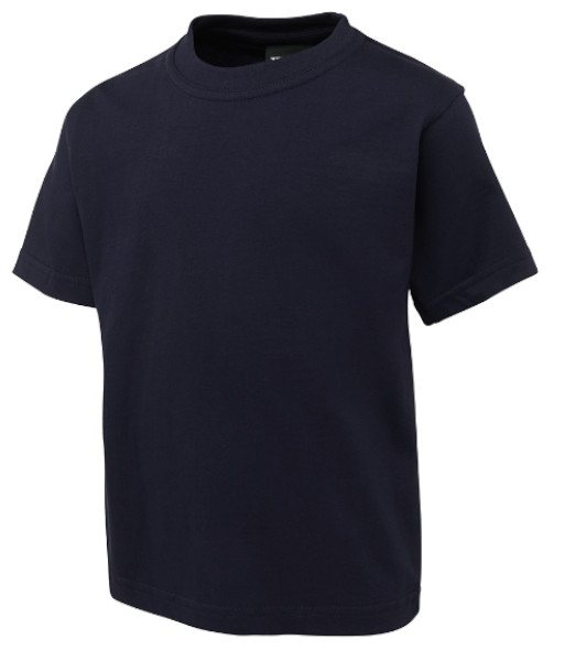 1KT JB’s Kids Cotton Tee, Navy, Sizes 2 to 14