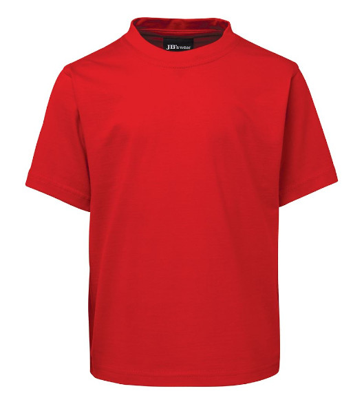 1KT JB’s Kids Cotton Tee, Red, Sizes 2 to 14